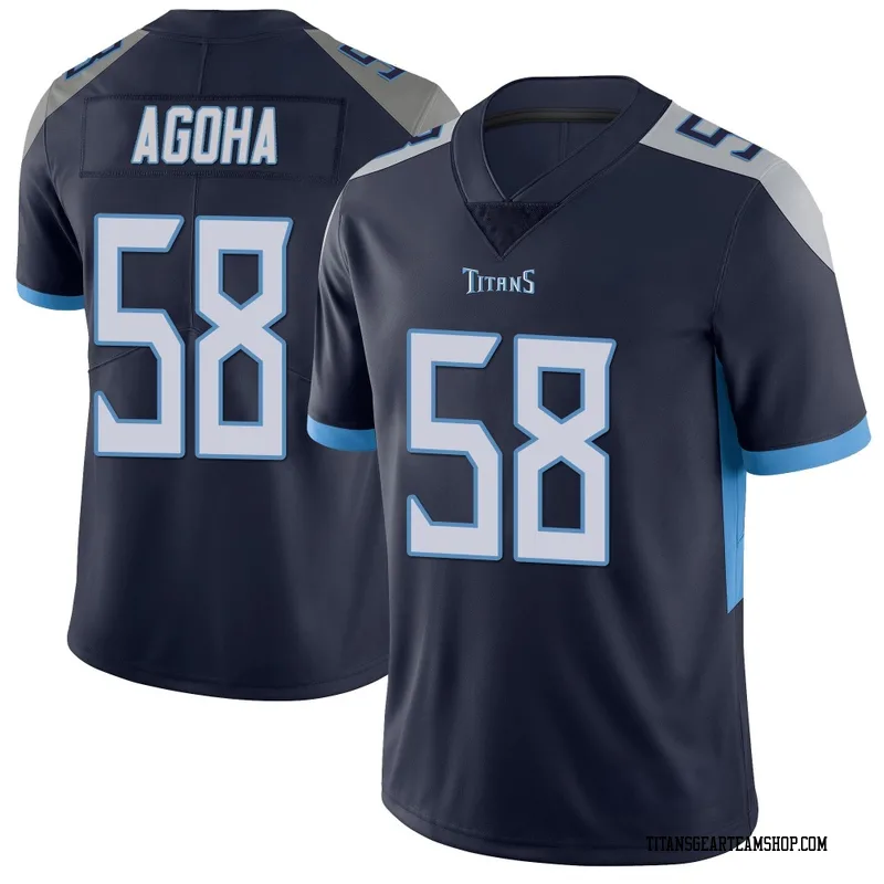 Men's David Ebuka Agoha Tennessee Titans Nike Limited Vapor Untouchable Jersey - Navy