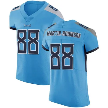 Men's David Martin-Robinson Tennessee Titans Nike Elite Team Color Vapor Untouchable Jersey - Light Blue