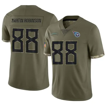 Men's David Martin-Robinson Tennessee Titans Nike Limited 2022 Salute To Service Jersey - Olive
