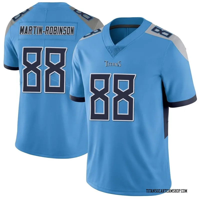 Men's David Martin-Robinson Tennessee Titans Nike Limited Vapor Untouchable Jersey - Light Blue