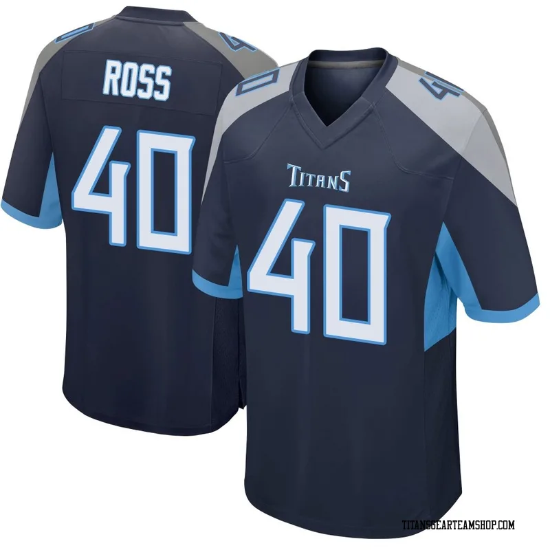 Men's Davion Ross Tennessee Titans Nike Game Jersey - Navy