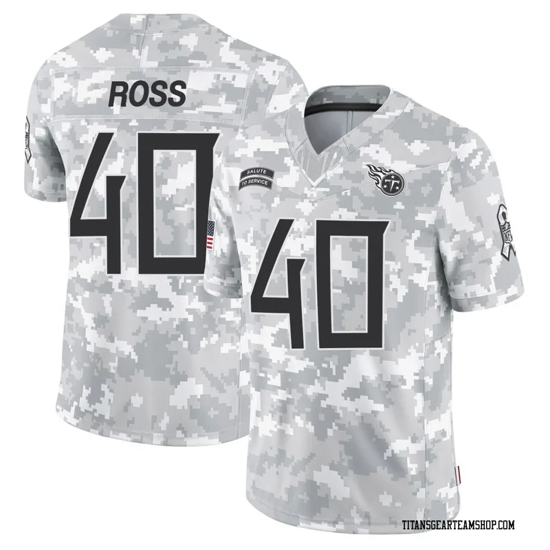 Men's Davion Ross Tennessee Titans Nike Limited 2024 Salute to Service Jersey - Arctic Camo