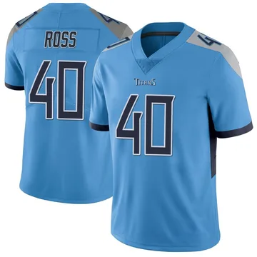 Men's Davion Ross Tennessee Titans Nike Limited Vapor Untouchable Jersey - Light Blue