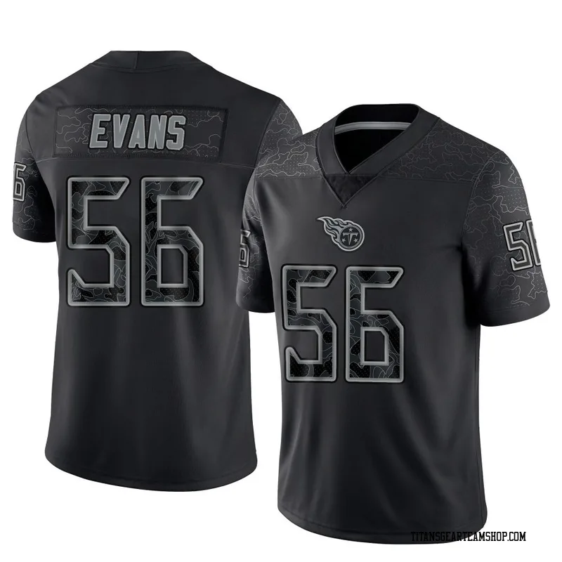 Men's Desmond Evans Tennessee Titans Nike Limited Reflective Jersey - Black