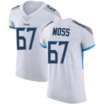 Men's Drew Moss Tennessee Titans Nike Elite Vapor Untouchable Jersey - White