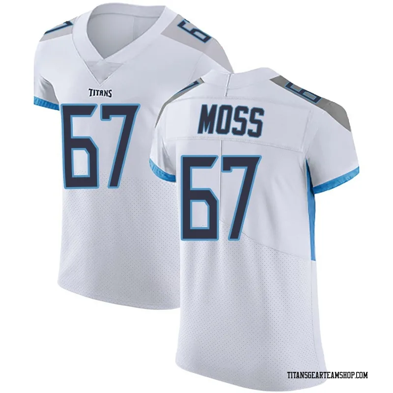 Men's Drew Moss Tennessee Titans Nike Elite Vapor Untouchable Jersey - White