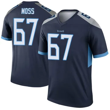Men's Drew Moss Tennessee Titans Nike Legend Jersey - Navy