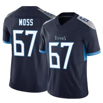 Men's Drew Moss Tennessee Titans Nike Limited Vapor F.U.S.E. Jersey - Navy