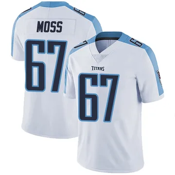 Men's Drew Moss Tennessee Titans Nike Limited Vapor Untouchable Jersey - White
