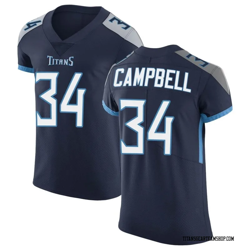 Men's Earl Campbell Tennessee Titans Nike Elite Vapor Untouchable Jersey - Navy