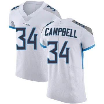 Men's Earl Campbell Tennessee Titans Nike Elite Vapor Untouchable Jersey - White