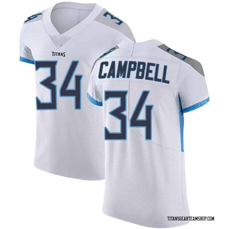 Men's Earl Campbell Tennessee Titans Nike Elite Vapor Untouchable Jersey - White