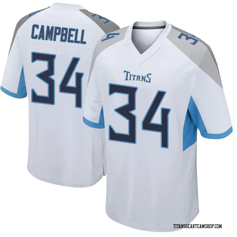 Men's Earl Campbell Tennessee Titans Nike Game Jersey - White