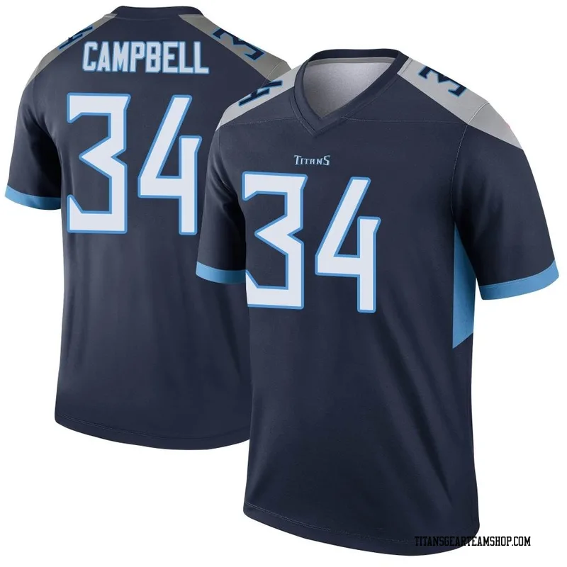Men's Earl Campbell Tennessee Titans Nike Legend Jersey - Navy