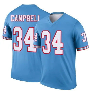Men's Earl Campbell Tennessee Titans Nike Legend Oilers Throwback Jersey - Light Blue