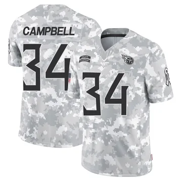 Men's Earl Campbell Tennessee Titans Nike Limited 2024 Salute to Service Jersey - Arctic Camo