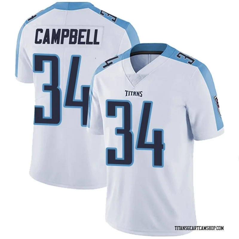 Men's Earl Campbell Tennessee Titans Nike Limited Vapor Untouchable Jersey - White
