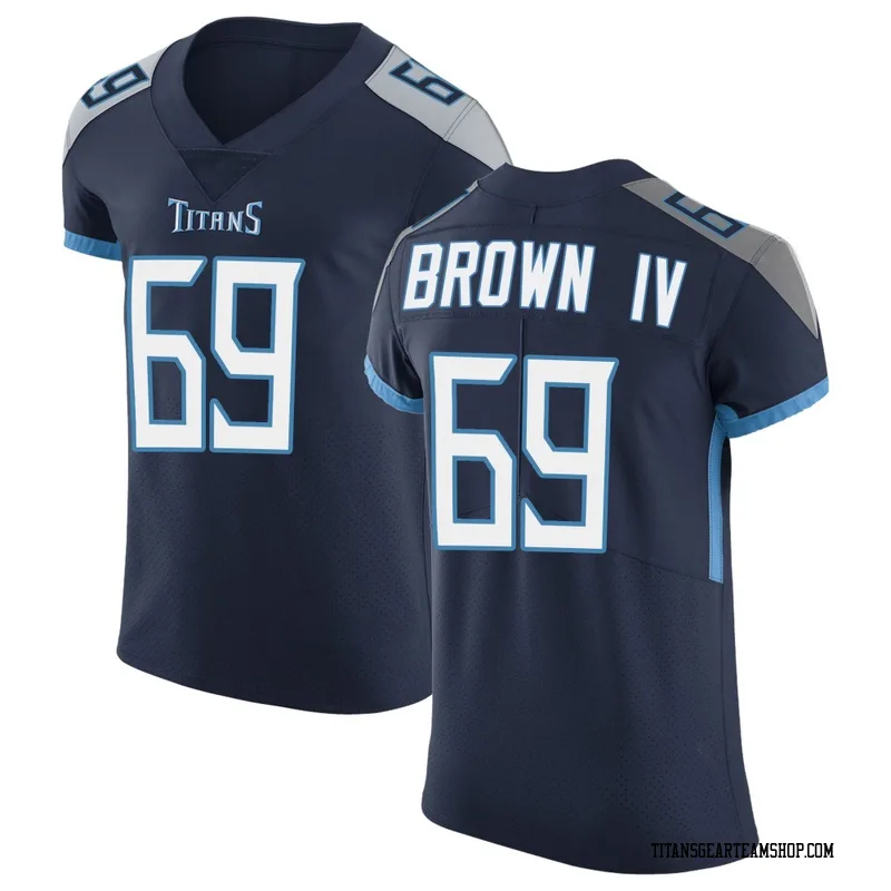 Men's Earnest Brown IV Tennessee Titans Nike Elite Vapor Untouchable Jersey - Navy