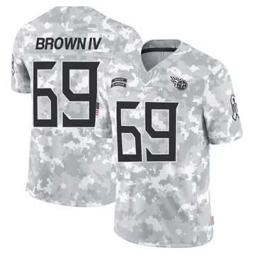Men's Earnest Brown IV Tennessee Titans Nike Limited 2024 Salute to Service Jersey - Arctic Camo