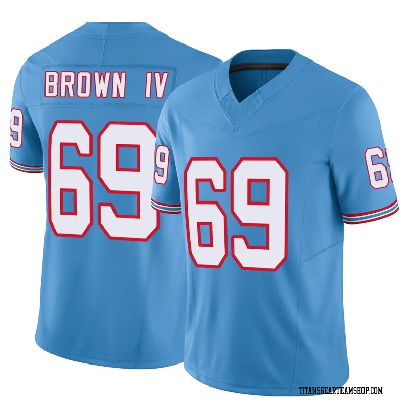 Men's Earnest Brown IV Tennessee Titans Nike Limited Vapor F.U.S.E. Jersey - Light Blue