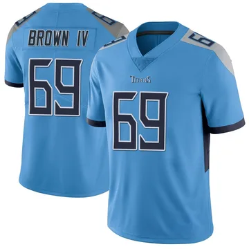 Men's Earnest Brown IV Tennessee Titans Nike Limited Vapor Untouchable Jersey - Light Blue