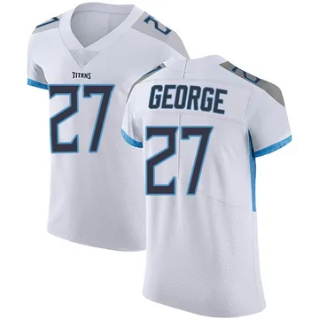 Men's Eddie George Tennessee Titans Elite Vapor Untouchable Jersey - White