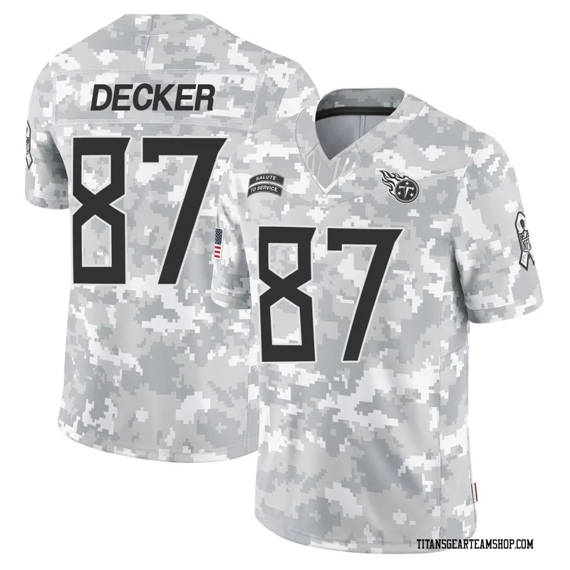 Men's Eric Decker Tennessee Titans Nike Limited 2024 Salute to Service Jersey - Arctic Camo