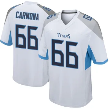 Men's Fernando Carmona Tennessee Titans Nike Game Jersey - White