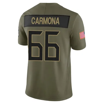 Men's Fernando Carmona Tennessee Titans Nike Limited 2025 Salute to Service Jersey - Olive