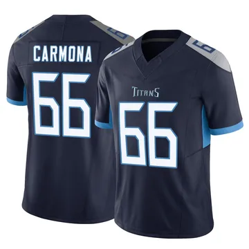 Men's Fernando Carmona Tennessee Titans Nike Limited Vapor F.U.S.E. Jersey - Navy