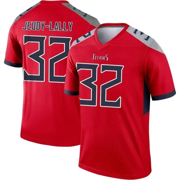 Men's Gabe Jeudy-Lally Tennessee Titans Nike Legend Inverted Jersey - Red