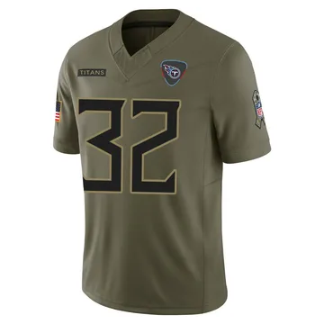Men's Gabe Jeudy-Lally Tennessee Titans Nike Limited 2025 Salute to Service Jersey - Olive