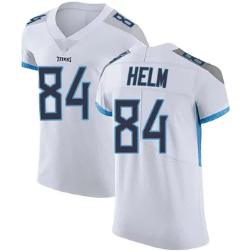 Men's Gunnar Helm Tennessee Titans Nike Elite Vapor Untouchable Jersey - White