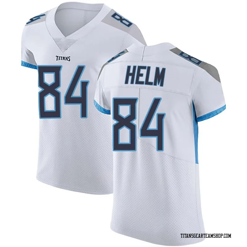 Men's Gunnar Helm Tennessee Titans Nike Elite Vapor Untouchable Jersey - White