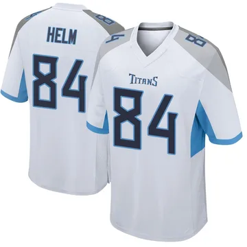 Men's Gunnar Helm Tennessee Titans Nike Game Jersey - White