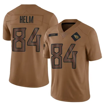 Men's Gunnar Helm Tennessee Titans Nike Limited 2023 Salute To Service Jersey - Brown