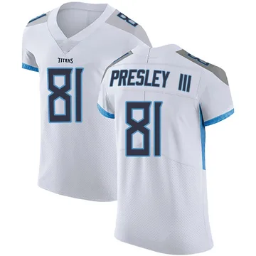 Men's Hal Presley III Tennessee Titans Nike Elite Vapor Untouchable Jersey - White