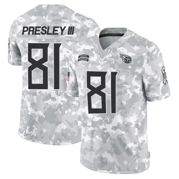 Men's Hal Presley III Tennessee Titans Nike Limited 2024 Salute to Service Jersey - Arctic Camo