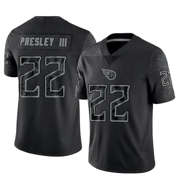 Men's Hal Presley III Tennessee Titans Nike Limited Reflective Jersey - Black