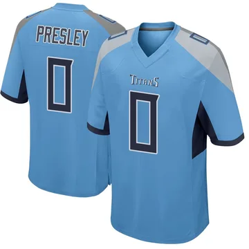 Men's Hal Presley Tennessee Titans Nike Game Jersey - Light Blue