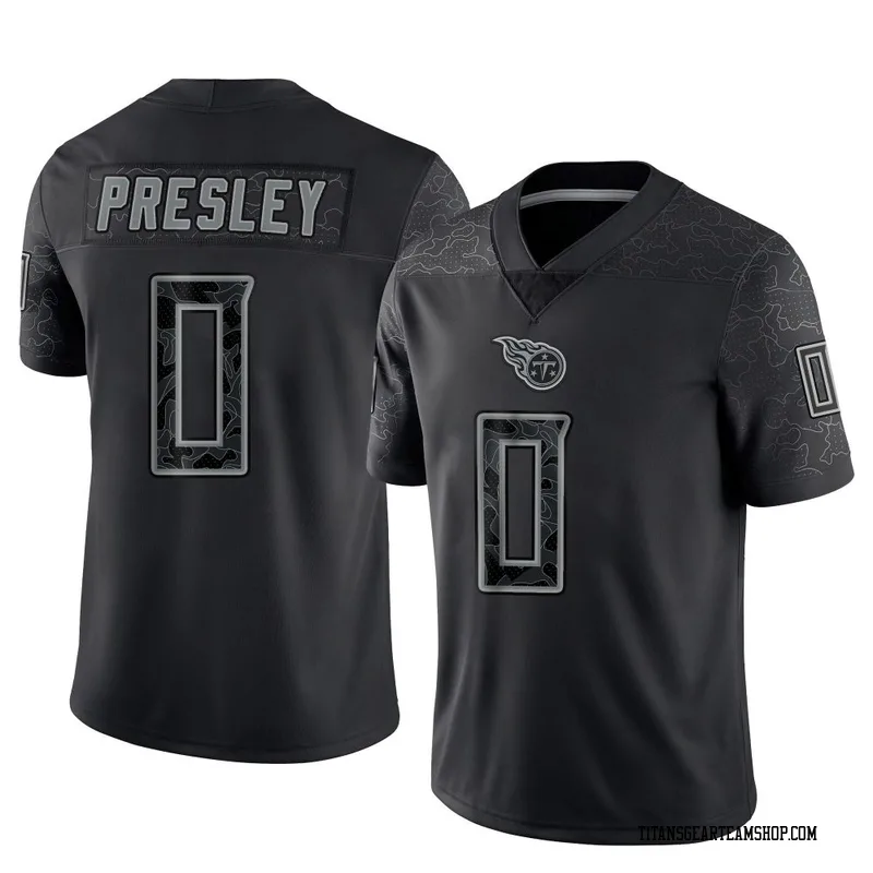 Men's Hal Presley Tennessee Titans Nike Limited Reflective Jersey - Black