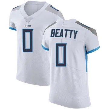Men's Hank Beatty Tennessee Titans Nike Elite Vapor Untouchable Jersey - White