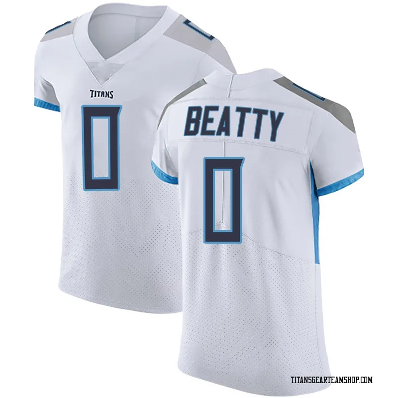 Men's Hank Beatty Tennessee Titans Nike Elite Vapor Untouchable Jersey - White