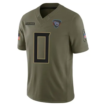 Men's Hank Beatty Tennessee Titans Nike Limited 2025 Salute to Service Jersey - Olive