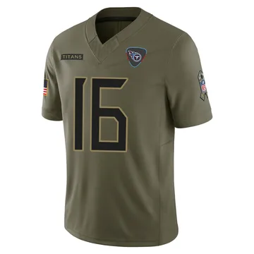 Men's Hendon Hooker Tennessee Titans Nike Limited 2025 Salute to Service Jersey - Olive