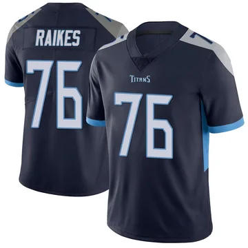 Men's Isaiah Raikes Tennessee Titans Nike Limited Vapor Untouchable Jersey - Navy
