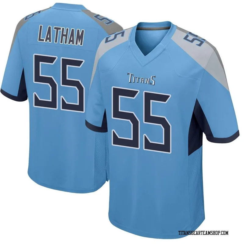 Men's JC Latham Tennessee Titans Nike Game Jersey - Light Blue