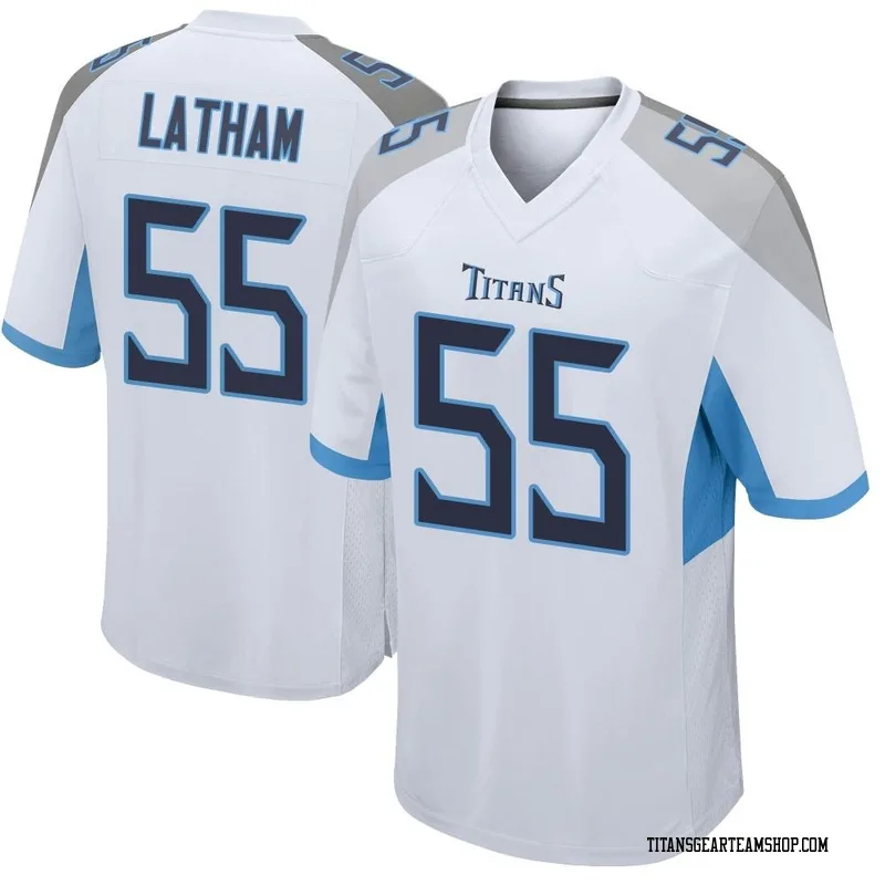 Men's JC Latham Tennessee Titans Nike Game Jersey - White