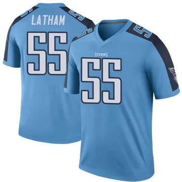 Men's JC Latham Tennessee Titans Nike Legend Color Rush Jersey - Light Blue