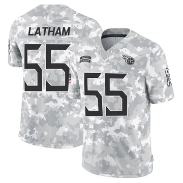 Men's JC Latham Tennessee Titans Nike Limited 2024 Salute to Service Jersey - Arctic Camo